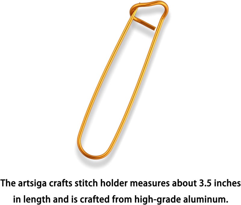 Stithoo Circular Knitting Needles 40inch (100cm) Stainless Steel Knitting Needles Size US 6 (4mm) with 1 Sturdy Stitch Holder - Image 4